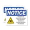 Signmission Radiation & Laser Sign, 7 in H x 10 in W, Plastic, Rectangle OS-2PACK-NS-P-710-L-17710 - alternate 1
